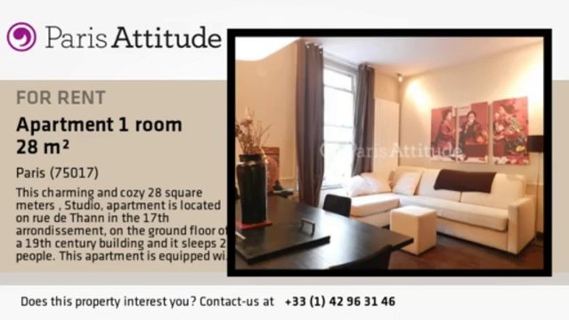 Studio Apartment for rent - Parc Monceau, Paris - Ref. 8933