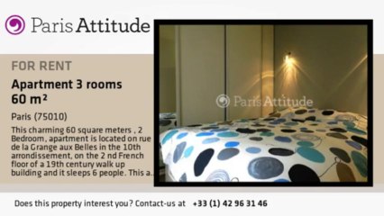 2 Bedroom Apartment for rent - Canal St Martin, Paris - Ref. 8920