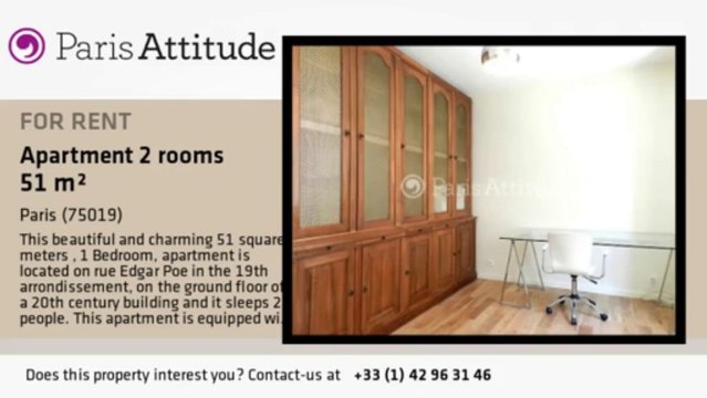 1 Bedroom Apartment for rent - Buttes Chaumont, Paris - Ref. 8916