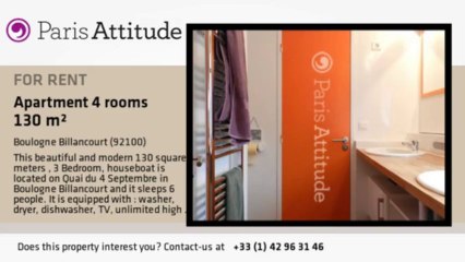 3 Bedroom Houseboat for rent - Boulogne Billancourt, Boulogne Billancourt - Ref. 8906