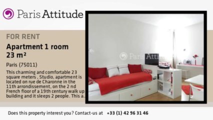 Studio Apartment for rent - Charonne, Paris - Ref. 8884