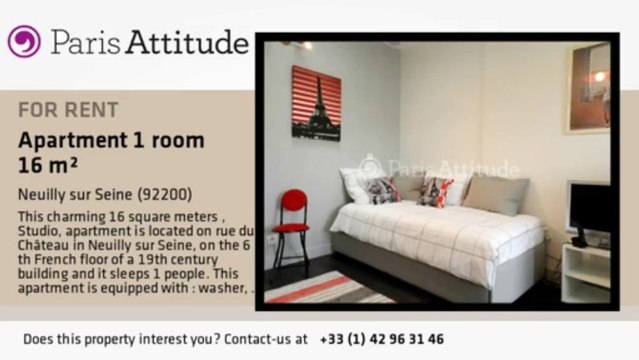 Studio Apartment for rent - Neuilly sur Seine, Neuilly sur Seine - Ref. 8842