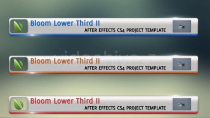 Bloom Lower Third II - After Effects Template