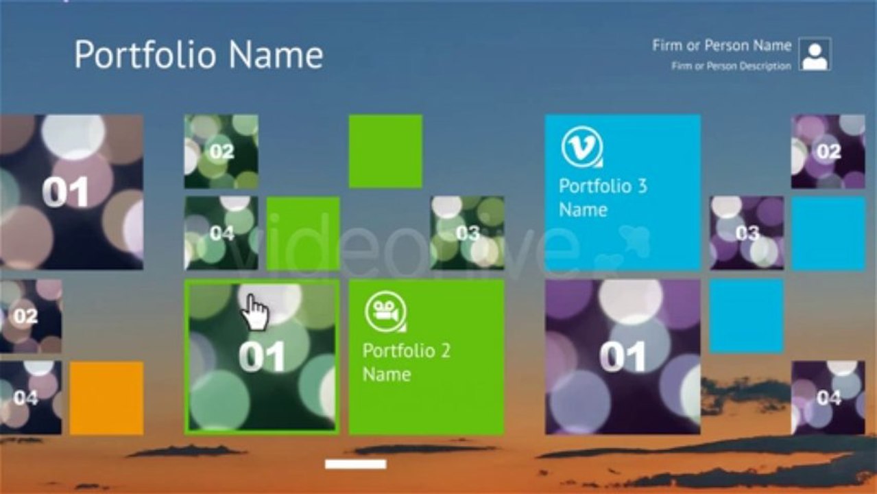 Metro Style Portfolio - After Effects Template