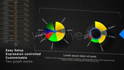 Infographics HD Expression Controlled Pie Chart - After Effects Template