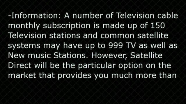 Satellite Direct 3500 HD Channels