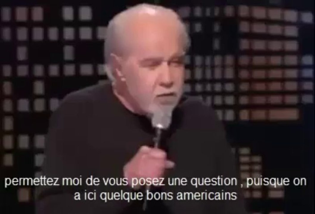george carlin une question moral