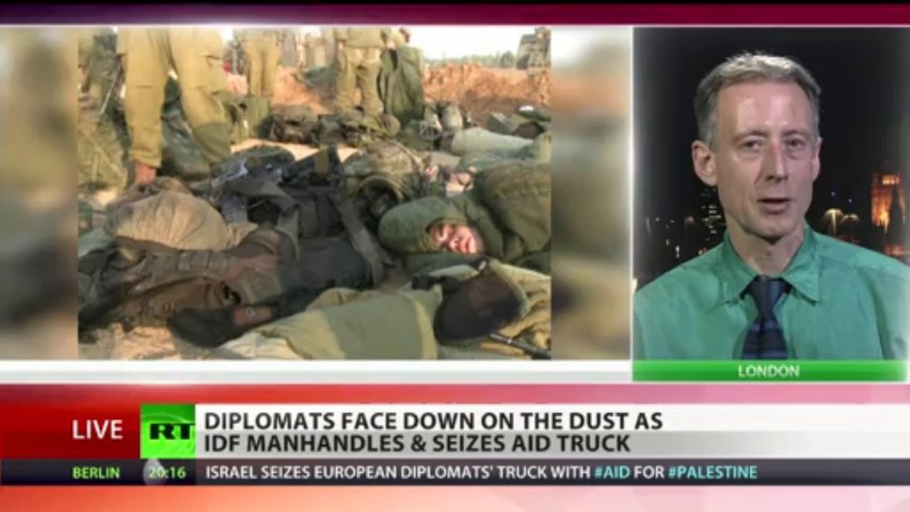 Israeli troops manhandle EU diplomats delivering aid to Palestinians