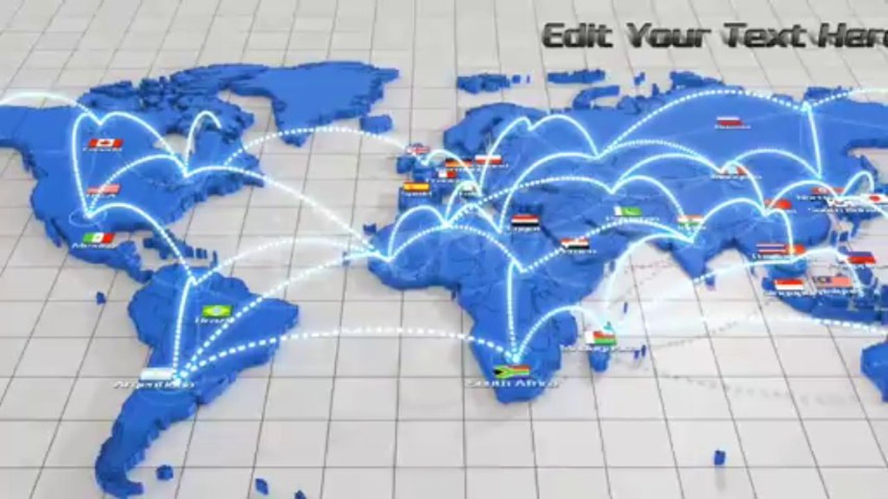 World Network Connection - After Effects Template