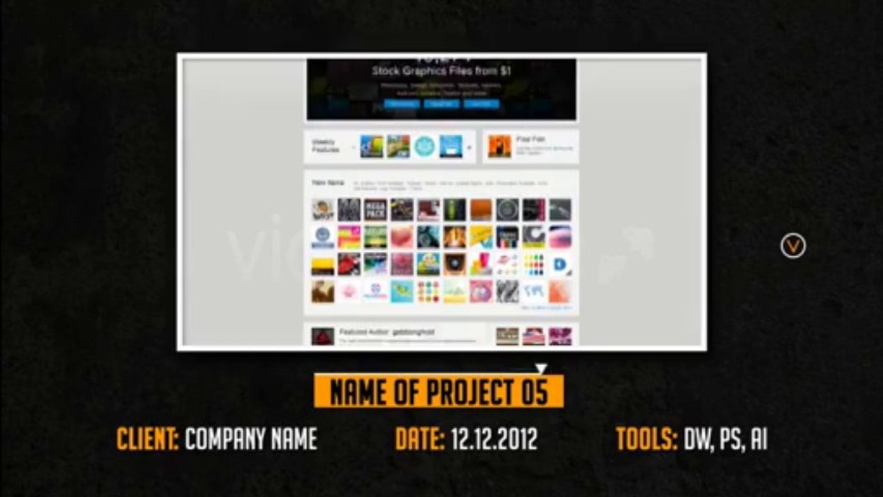 Dark resume - After Effects Template