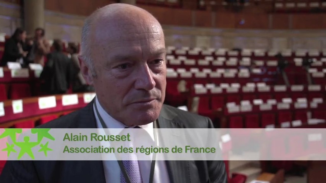Conférence environnementale 2013 : Itw d'Alain Rousset, Association des régions de France