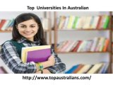Top Australian Universities