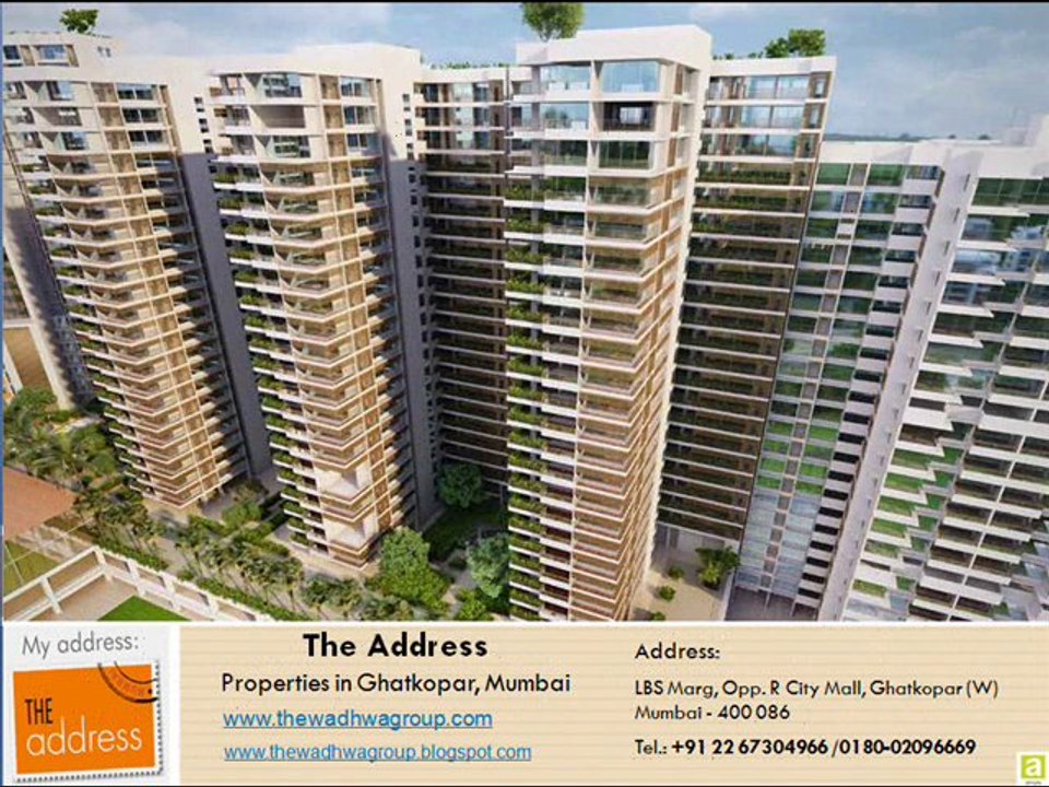 Flats in Ghatkopar Mumbai at The Address by The wadhwa Group