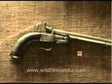 Vintage weapons on dislay at Jai Vilas Museum, Gwalior