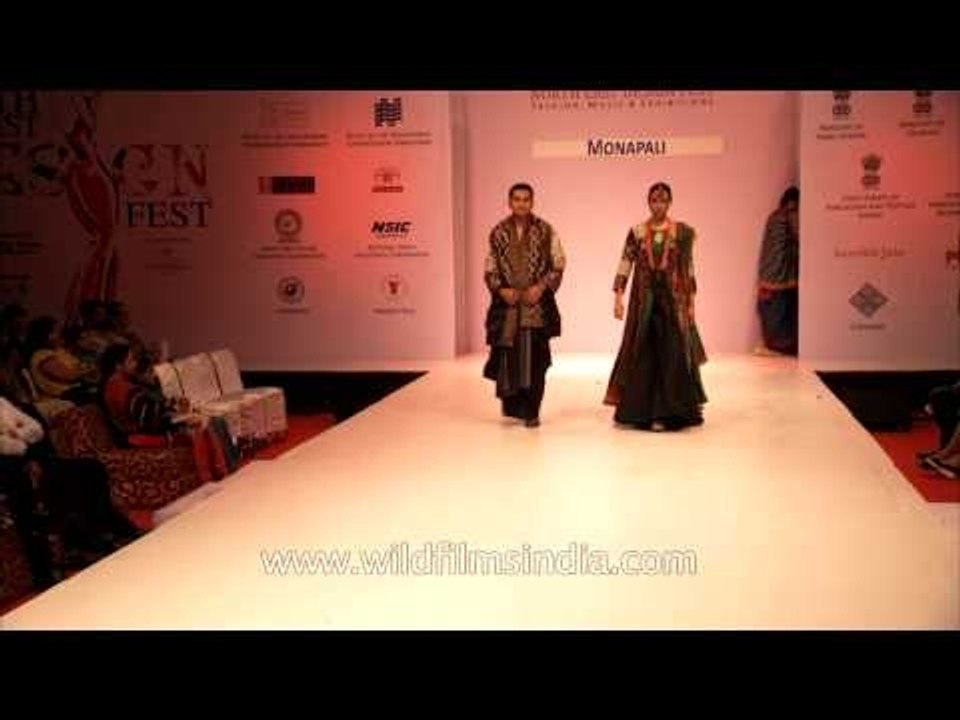 Rich fabrics and bold-coloured designs by designers MonaPali at NEDF