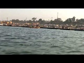 Boat ride at Triveni Sanagm during Ardh Kumbh Mela in 2007