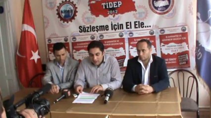 SİVAS KAŞİD DARP EDİLEN TAŞERON İŞCİ HAKKINDA BASIN AÇIKLAMASI