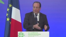 Conférence environnementale 2013 : discours d'ouverture du président de la République