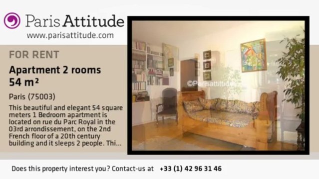 1 Bedroom Apartment for rent - Musée Picasso, Paris - Ref. 4631