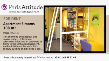 4 Bedroom Apartment for rent - Moulin Rouge/Pigalle, Paris - Ref. 5862