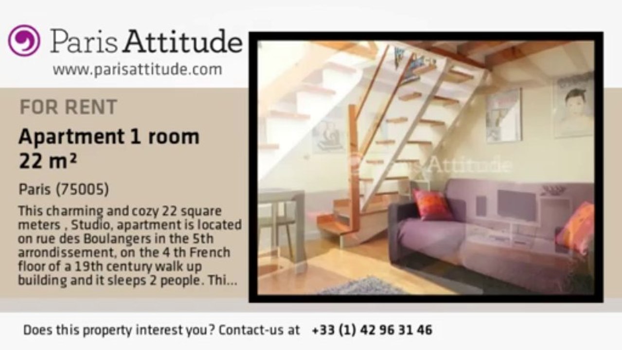 Studio Apartment for rent - Place Monge, Paris - Ref. 8554