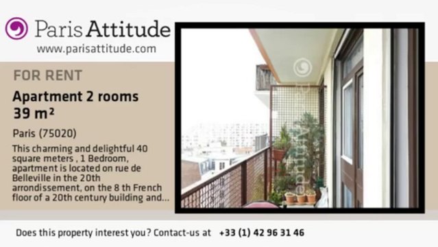 1 Bedroom Apartment for rent - Place des Fêtes, Paris - Ref. 8541
