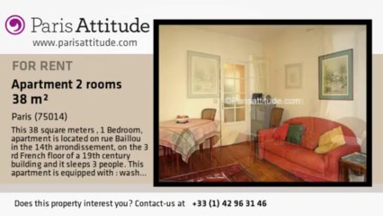 1 Bedroom Apartment for rent - Alésia, Paris - Ref. 5142