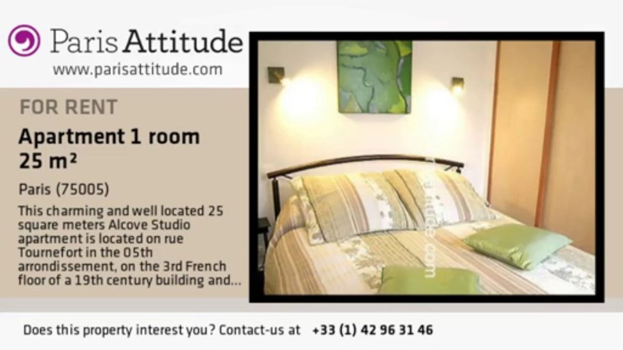 Alcove Studio Apartment for rent - Place Monge, Paris - Ref. 3737