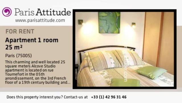 Alcove Studio Apartment for rent - Place Monge, Paris - Ref. 3737