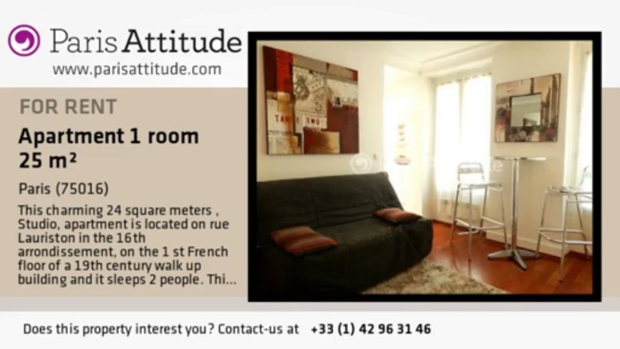 Studio Apartment for rent - Arc de Triomphe, Paris - Ref. 8281