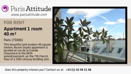 Alcove Studio Apartment for rent - Jardin du Luxembourg, Paris - Ref. 4860