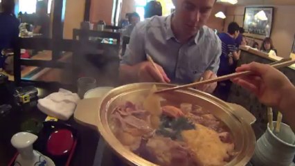 Le restaurant de sumos-Kerya et Antoine a Tokyo