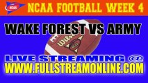 Watch Wake Forest Demon Deacons vs Army Black Knights Live Streaming NCAA