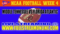 Middle Tennessee Blue Raiders vs Florida Atlantic Owls Live NCAA Football Stream