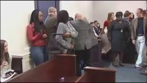 2 WOMEN FALL TO THE FLOOR AFTER RECEIVING A LIFE SENTENCE FOR KILLING A CHILD