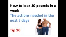 how to lose 10 pounds in a week tip 10 sleep 7-8 hours night