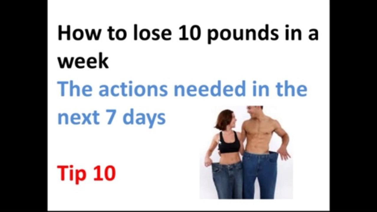 how to lose 10 pounds in a week tip 10 sleep 7-8 hours night