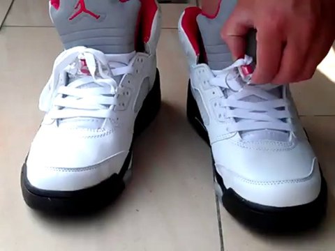Air Jordan Retro 5 Fire Red 2013 + on feet,Air Jordan V Sneakers
