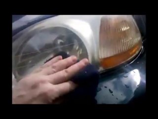 Road safety  with clean headlights