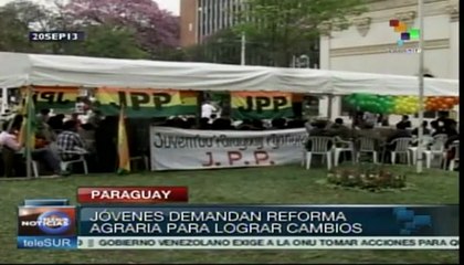 Jóvenes ecuatorianos exigen una reforma agraria para lograr cambios