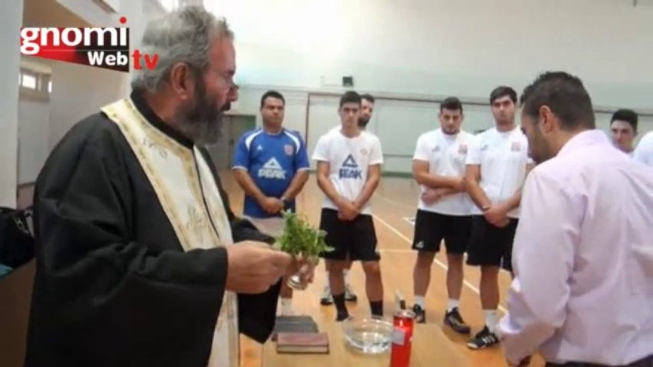 Αγιασμός για την έναρξη του πρωταθλήματος Χάντμ...