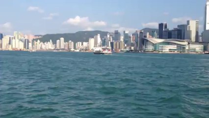 Båten från Kowloon till Hong Kong