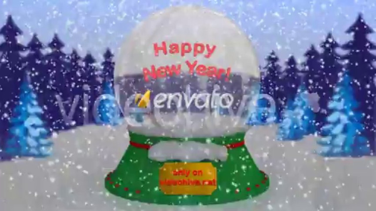 New Year & Christmas Snow Ball - After Effects Template