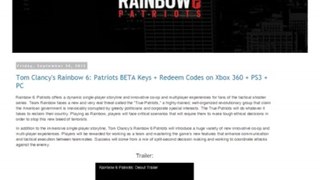 Tom Clancy's Rainbow 6: Patriots BETA Keys + Redeem Codes on PC