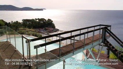 A VENDRE APPARTEMENT CAP BRUN - RESIDENCE DE STANDING - PISCINE VUE MER TOULON LE MOURILLON