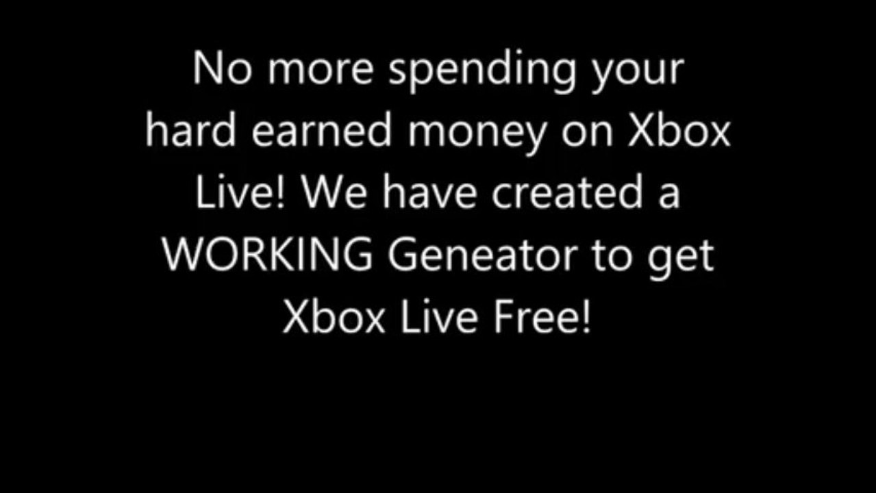 Xbox Live Generator Free (August 2013 - No Password and Working 100%)