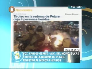 Ocariz: "La situación es de total normalidad en Petare"