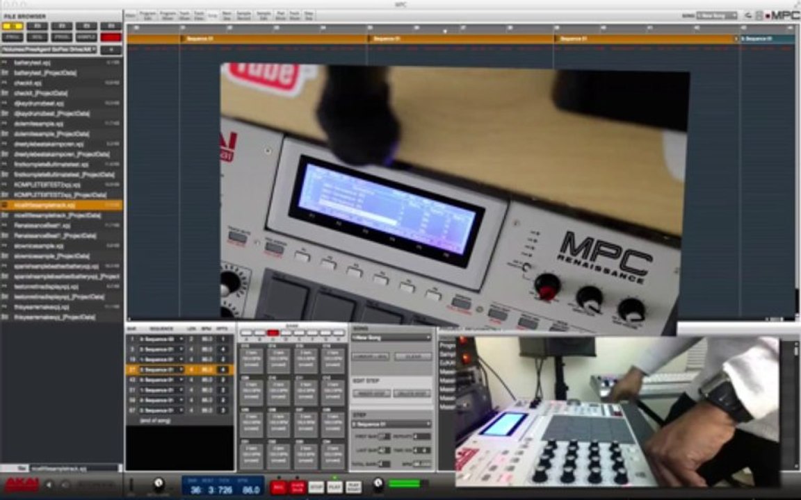 Akai MPC Renaissance/Studio Song Mode Tutorial