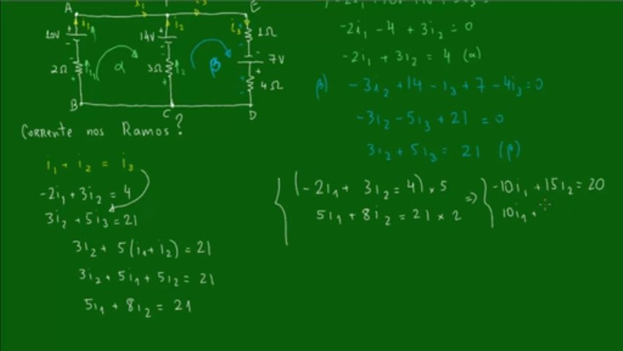 34 - Leis de Kirchhoff - Exemplo