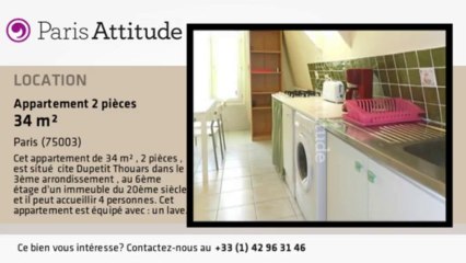 Appartement 1 Chambre à louer - Temple, Paris - Ref. 8782